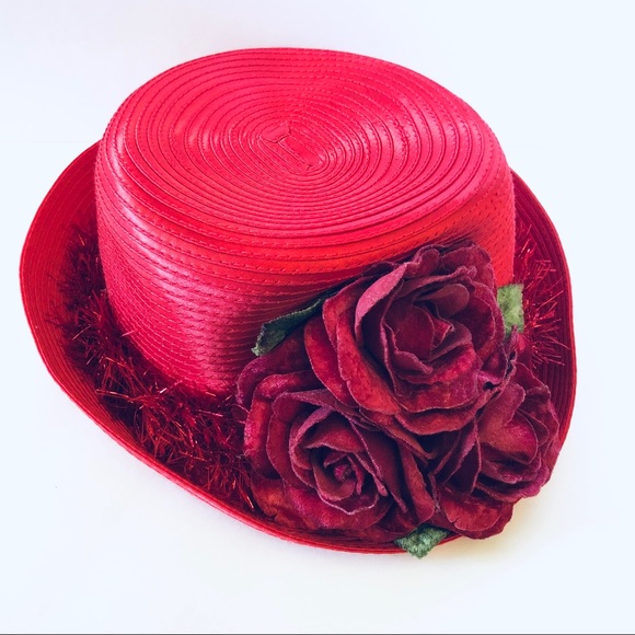 San Francisco Hat Company Accessories - San Francisco Hat Company Red Roses Hat
